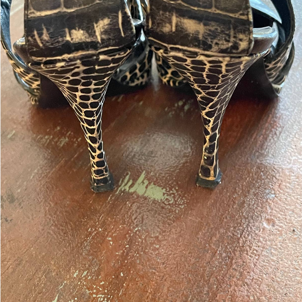 CASADEI Women's Italian Leather Heels Vero Cuoro Sz 6 - Picture 2 of 9